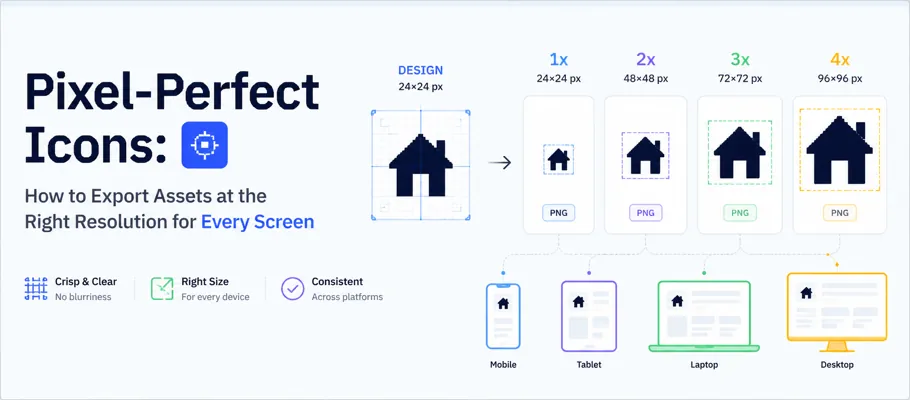 Pixel-Perfect Icons: How to Export Assets at the Right Resolution for Every Screen